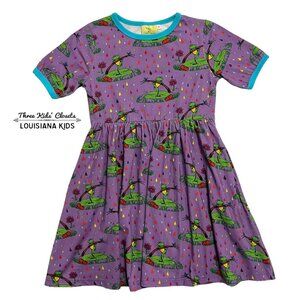 Coddi & Womple Organic Frogs & Raindrops Dress